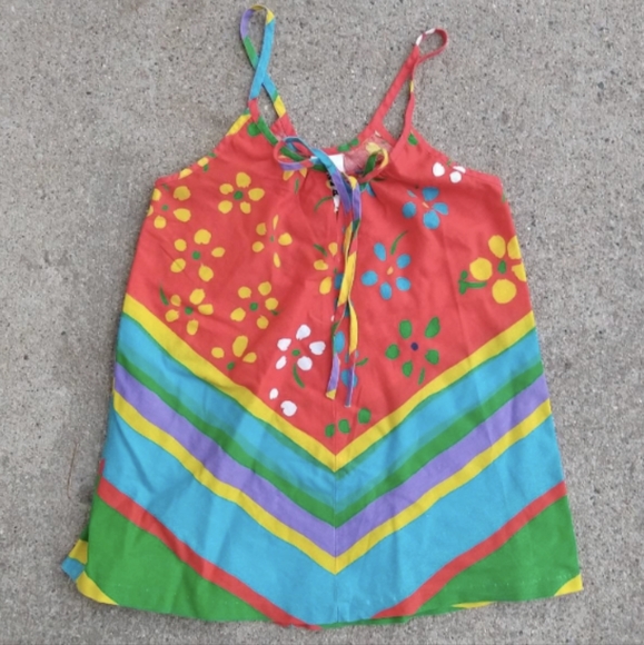 early 80's BRIGHT TANK TOP vintage XS - Picture 6 of 7